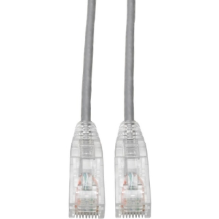 Picture of Tripp Lite Cat6 UTP Patch Cable (RJ45) - M/M, Gigabit, Snagless, Molded, Slim, Gray, 5 ft.