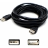 Picture of AddOn 6ft USB 2.0 (A) Male to Female Black Cable