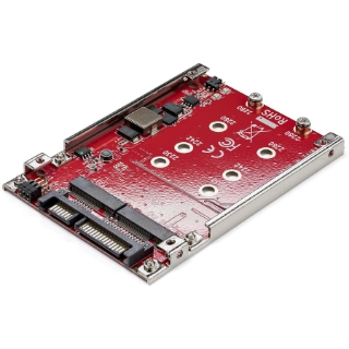 Picture of StarTech.com Dual-Slot M.2 to SATA Adapter - M.2 SATA Adapter for 2.5" Drive Bay - M.2 Adapter - M.2 SSD Adapter - M.2 NGFF SSD Adapter - RAID