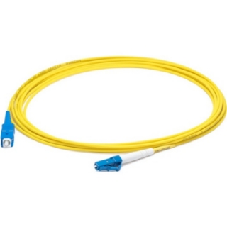 Picture of AddOn 54m LC (Male) to SC (Male) Straight Yellow OS2 Simplex LSZH Fiber Patch Cable