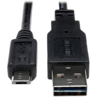 Picture of Tripp Lite 3ft USB 2.0 High Speed Cable Reversible A to 5Pin Micro B M/M