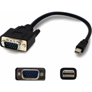 Picture of 3ft Mini-DisplayPort 1.1 Male to VGA Male Black Cable For Resolution Up to 1920x1200 (WUXGA)