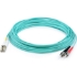 Picture of AddOn 2m LC (Male) to ST (Male) Aqua OM4 Duplex Fiber OFNR (Riser-Rated) Patch Cable