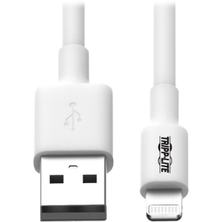 Picture of Tripp Lite 6ft Lightning USB/Sync Charge Cable for Apple Iphone / Ipad White 6'