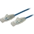 Picture of StarTech.com 6 ft CAT6 Cable - Slim CAT6 Patch Cord - Blue - Snagless RJ45 Connectors - Gigabit Ethernet Cable - 28 AWG - LSZH (N6PAT6BLS)