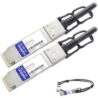 Picture of AddOn NetAPP X6595-R6 Compatible TAA Compliant 40GBase-CU QSFP+ to QSFP+ Direct Attach Cable (Active Twinax, 3m)