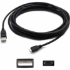 Picture of AddOn 15ft USB 2.0 (A) Male to Micro-USB 2.0 (B) Female Black Cable