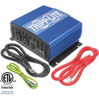 Picture of Tripp Lite 1500W Compact Power Inverter Mobile Portable 2 Outlet 2 USB Port