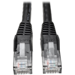 Picture of Tripp Lite 15ft Cat6 Gigabit Snagless Molded Patch Cable RJ45 M/M Black 15'