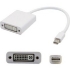 Picture of 5PK Apple Computer MB570Z/B Compatible Mini-DisplayPort 1.1 Male to DVI-I (29 pin) Female White Adapters For Resolution Up to 1920x1200 (WUXGA)