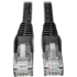 Picture of Tripp Lite 3ft Cat6 Gigabit Snagless Molded Patch Cable RJ45 M/M Black 3'