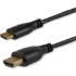 Picture of StarTech.com 3ft Mini HDMI to HDMI Cable with Ethernet, 4K 30Hz High Speed Slim Mini HDMI 1.4 (Type-C) Device to HDMI Adapter Cable/Cord