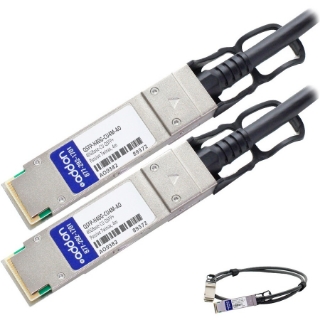 Picture of AddOn Cisco Compatible TAA Compliant 40GBase-CU QSFP+ to QSFP+ Direct Attach Cable (Passive Twinax, 4m)