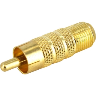 Picture of StarTech.com RCA to F Type Coaxial Adapter M/F