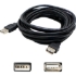Picture of AddOn 5-Pack of 10ft USB 2.0 (A) Male to Female Black Cables