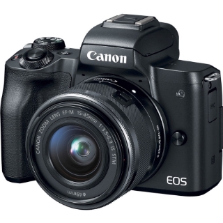 Picture of Canon EOS M50 24.1 Megapixel Mirrorless Camera with Lens - 0.59" - 1.77" (Lens 1), 2.17" - 7.87" (Lens 2) - Black
