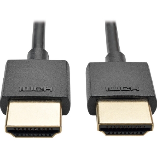 Picture of Tripp Lite 6ft Hi-Speed HDMI Cable w/ Ethernet Digital Video Slim UHD 4K x 2K 6'