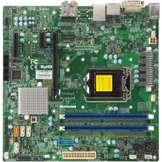 Picture of Supermicro X11SSQ-L Desktop Motherboard - Intel H110 Chipset - Socket H4 LGA-1151 - Micro ATX