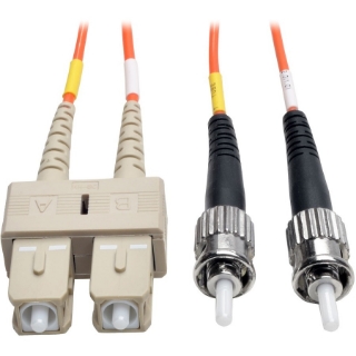 Picture of Tripp Lite 2M Duplex Multimode 50/125 Fiber Optic Patch Cable SC/ST 6' 6ft 2 Meter