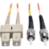 Picture of Tripp Lite 2M Duplex Multimode 50/125 Fiber Optic Patch Cable SC/ST 6' 6ft 2 Meter