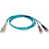 Picture of Tripp Lite 10M 10Gb Duplex Multimode 50/125 OM3 LSZH Fiber Optic Patch Cable LC/ST Aqua 33' 33ft 10 Meter