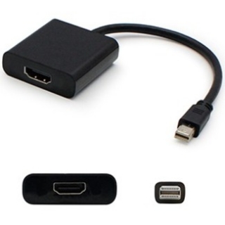 Picture of Mini-DisplayPort 1.1 Male to HDMI 1.3 Female Black Active Adapter For Resolution Up to 2560x1600 (WQXGA)