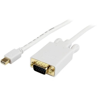 Picture of StarTech.com 6 ft Mini DisplayPort to VGAAdapter Converter Cable - mDP to VGA 1920x1200 - White