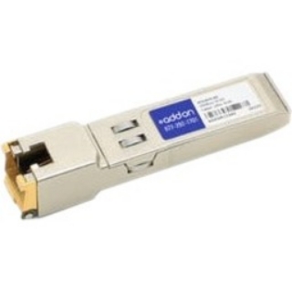 Picture of AddOn Huawei 02314171 Compatible TAA Compliant 10/100/1000Base-TX SFP Transceiver (Copper, 100m, RJ-45, Campus/Data Center Switches)