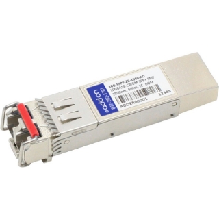 Picture of Brocade (Formerly) 10G-SFPP-ZR-1590 Compatible TAA Compliant 10GBase-CWDM SFP+ Transceiver (SMF, 1590nm, 80km, LC, DOM)