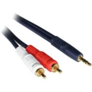 Picture of C2G 1.5ft Velocity One 3.5mm Stereo Male to Two RCA Stereo Male Y-Cable