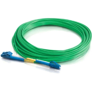 Picture of C2G-2m LC-LC 9/125 OS1 Duplex Singlemode PVC Fiber Optic Cable - Green