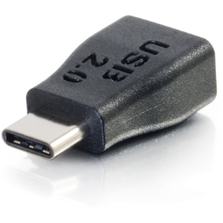 Picture of C2G USB 2.0 USB Type C to USB Micro B Adapter M/F - USB C to Phone Black