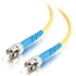 Picture of C2G-2m ST-ST 9/125 OS1 Simplex Singlemode PVC Fiber Optic Cable - Yellow