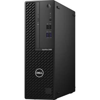 Picture of Dell OptiPlex 3000 3080 Desktop Computer - Intel Core i3 10th Gen i3-10105 - 8 GB RAM DDR4 SDRAM - 128 GB NVMe M.2 PCI Express M.2 SSD - Small Form Factor - Black