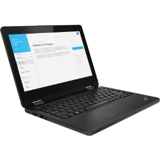 Picture of Lenovo ThinkPad Yoga 11e 6th Gen 20SES01Q00 11.6" Touchscreen Convertible 2 in 1 Notebook - HD - 1366 x 768 - Intel Core M 8th Gen m3-8100Y Dual-core (2 Core) 1.10 GHz - 4 GB Total RAM - 128 GB SSD - Black