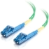 Picture of C2G-2m LC-LC 9/125 OS1 Duplex Singlemode Fiber Optic Cable (Plenum-Rated) - Green