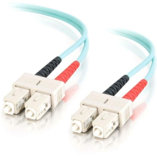 Picture of C2G-3m SC-SC 10Gb 50/125 OM3 Duplex Multimode PVC Fiber Optic Cable (LSZH) - Aqua