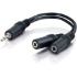 Picture of C2G 6in 3.5mm Y-Cable - 3.5mm (1) to 3.5mm (2) - M/F