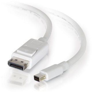 Picture of C2G 6ft Mini DisplayPort to DisplayPort Adapter Cable M/M - White