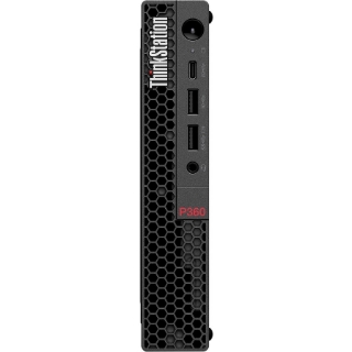 Picture of Lenovo ThinkStation P360 30FA0018US Workstation - 1 x Intel Core i5 Hexa-core (6 Core) i5-12500T 12th Gen 2 GHz - 16 GB DDR5 SDRAM RAM - 512 GB SSD - Tiny - Black