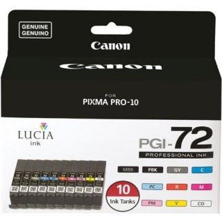 Picture of Canon LUCIA PGI-72 Original Ink Cartridge - Matte Black, Photo Black, Gray, Cyan, Magenta, Yellow, Photo Cyan, Photo Magenta, Red, Chroma Optimizer