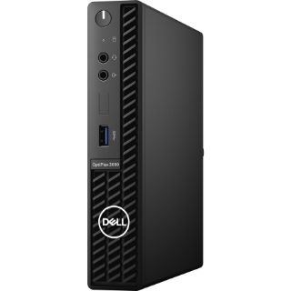 Picture of Dell OptiPlex 3000 3090 Desktop Computer - Intel Core i5 10th Gen i5-10500T Hexa-core (6 Core) 2.30 GHz - 16 GB RAM DDR4 SDRAM - 256 GB M.2 PCI Express NVMe SSD - Micro PC - Black