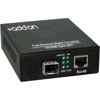 Picture of AddOn 10/100Base-TX(RJ-45) to Open SFP Port Media Converter