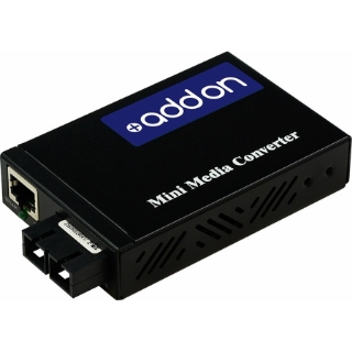 Picture of AddOn 10/100Base-TX(RJ-45) to 100Base-FX(SC) MMF 1310nm 2km Mini Media Converter