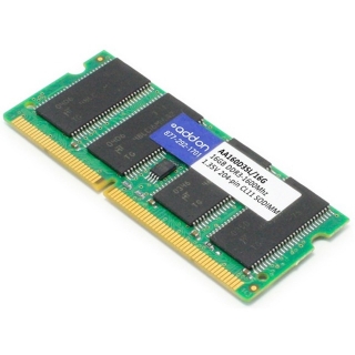 Picture of AddOn AA160D3SL/16G x1 JEDEC Standard 16GB DDR3-1600MHz Unbuffered Dual Rank 1.35V 204-pin CL11 SODIMM