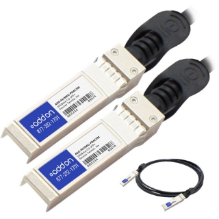 Picture of AddOn Cisco SFP-H10GB-CU3M to Multiple OEM Compatible TAA Compliant 10GBase-CU SFP+ to SFP+ Direct Attach Cable (Passive Twinax, 3m)