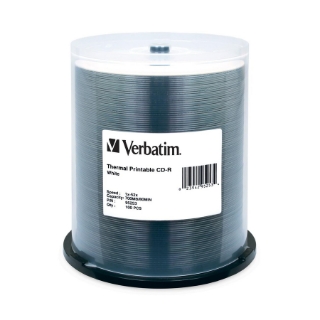 Picture of Verbatim CD-R 700MB 52X White Thermal Printable - 100pk Spindle