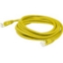 Picture of AddOn 0.67ft (8.0 in) RJ-45 (Male) to RJ-45 (Male) Yellow Cat5E UTP PVC Copper Patch Cable