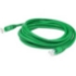 Picture of AddOn 12ft RJ-45 (Male) to RJ-45 (Male) Green Microboot, Snagless Cat6A STP PVC Copper Patch Cable