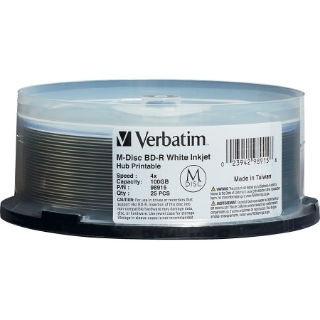 Picture of Verbatim Blu-ray Recordable Media - BD-R - 4x - 100 GB - 25 Pack Spindle